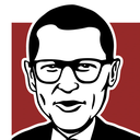 Dr. Johnny's Foot Soap logo, illustrated portrait of Dr. Johnny in glasses and a bow tie